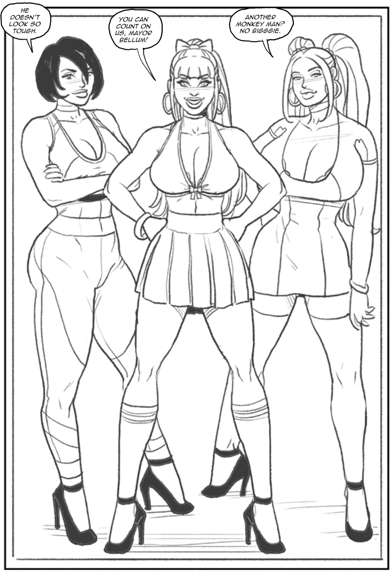 Mandrill vs the Powerpuff Girls porn comic picture 5