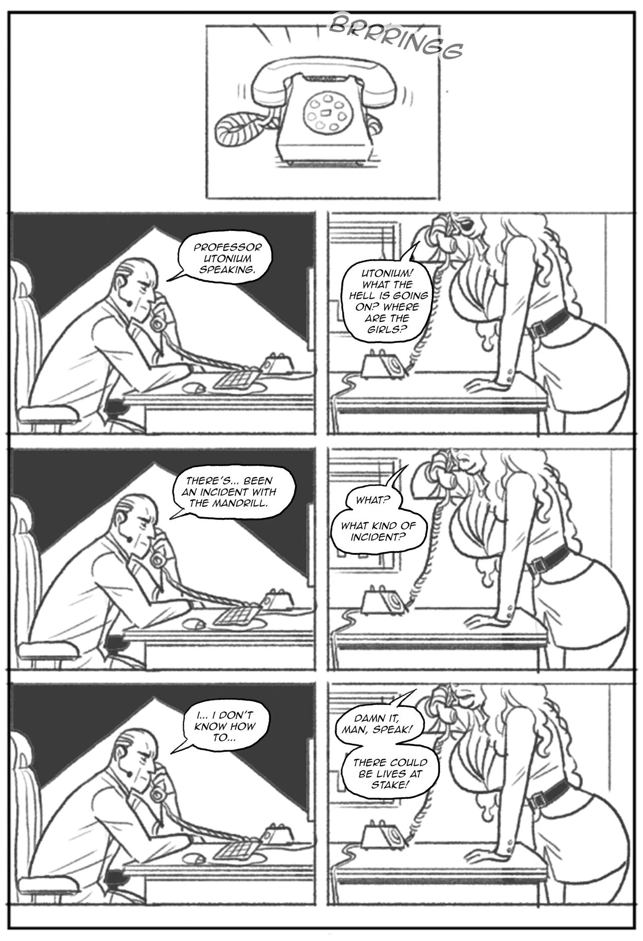 Mandrill vs the Powerpuff Girls porn comic picture 60