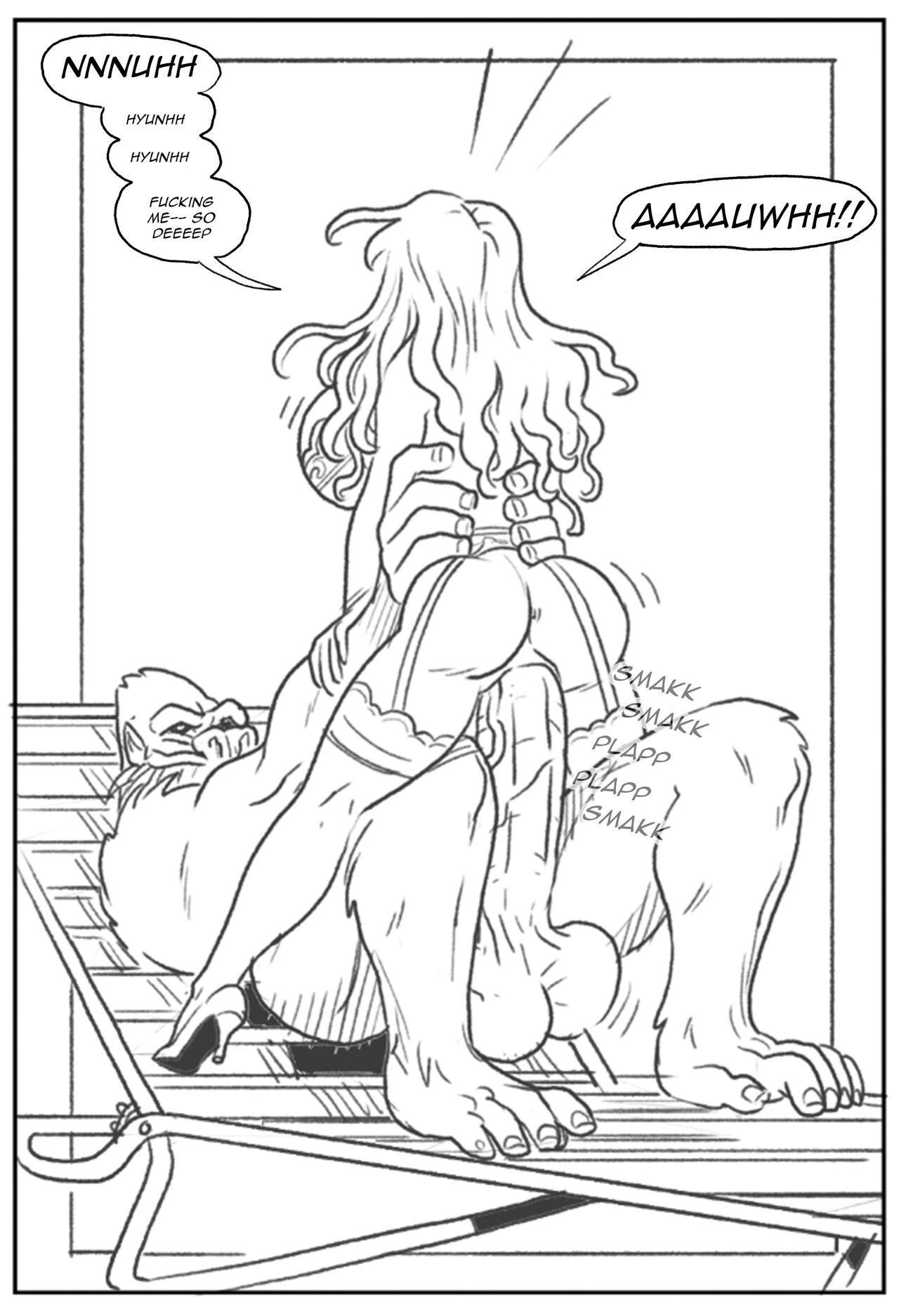 Mandrill vs the Powerpuff Girls porn comic picture 95