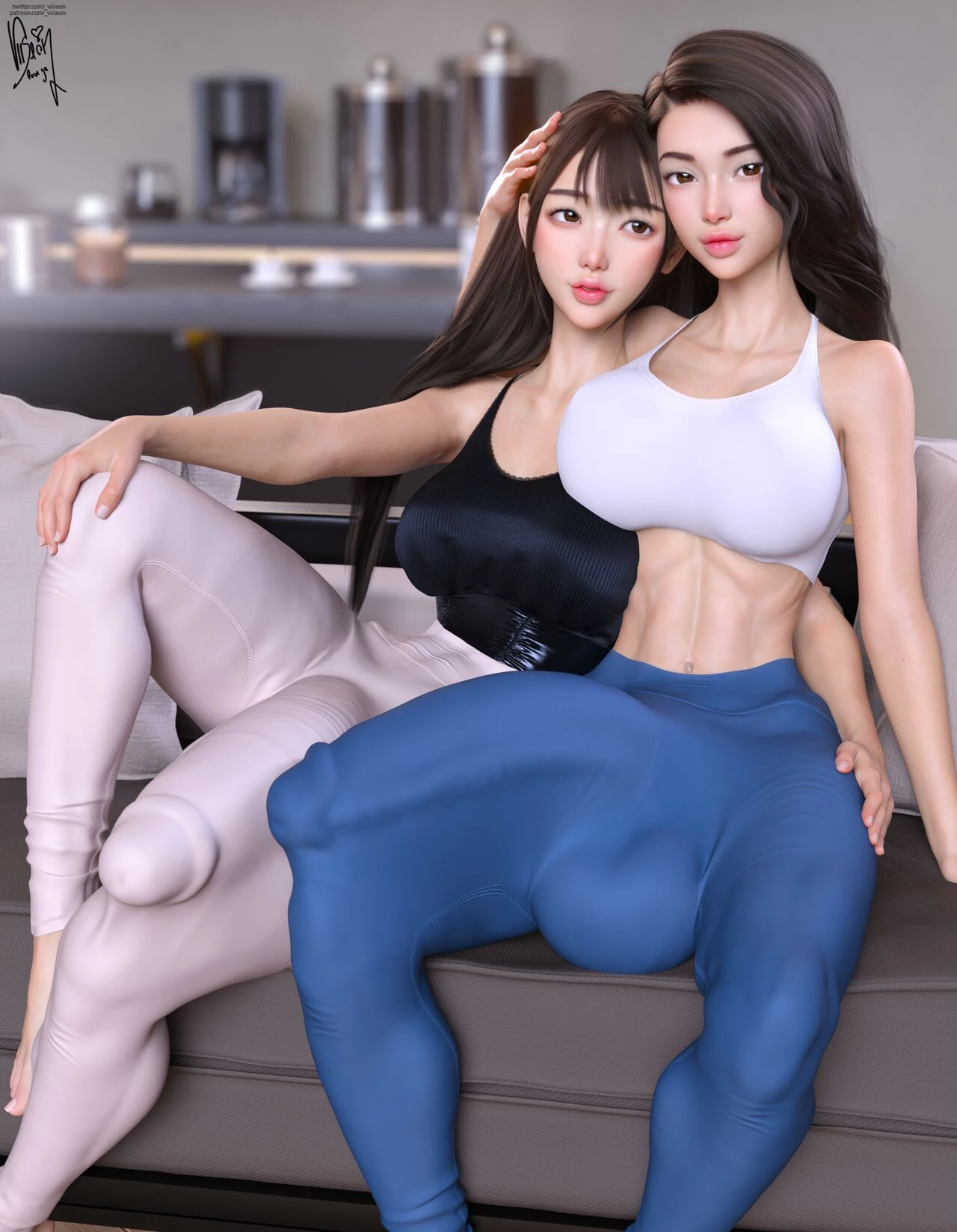 Mari & Yukiko feat. Tara & Fumiko - Playdate porn comic picture 5