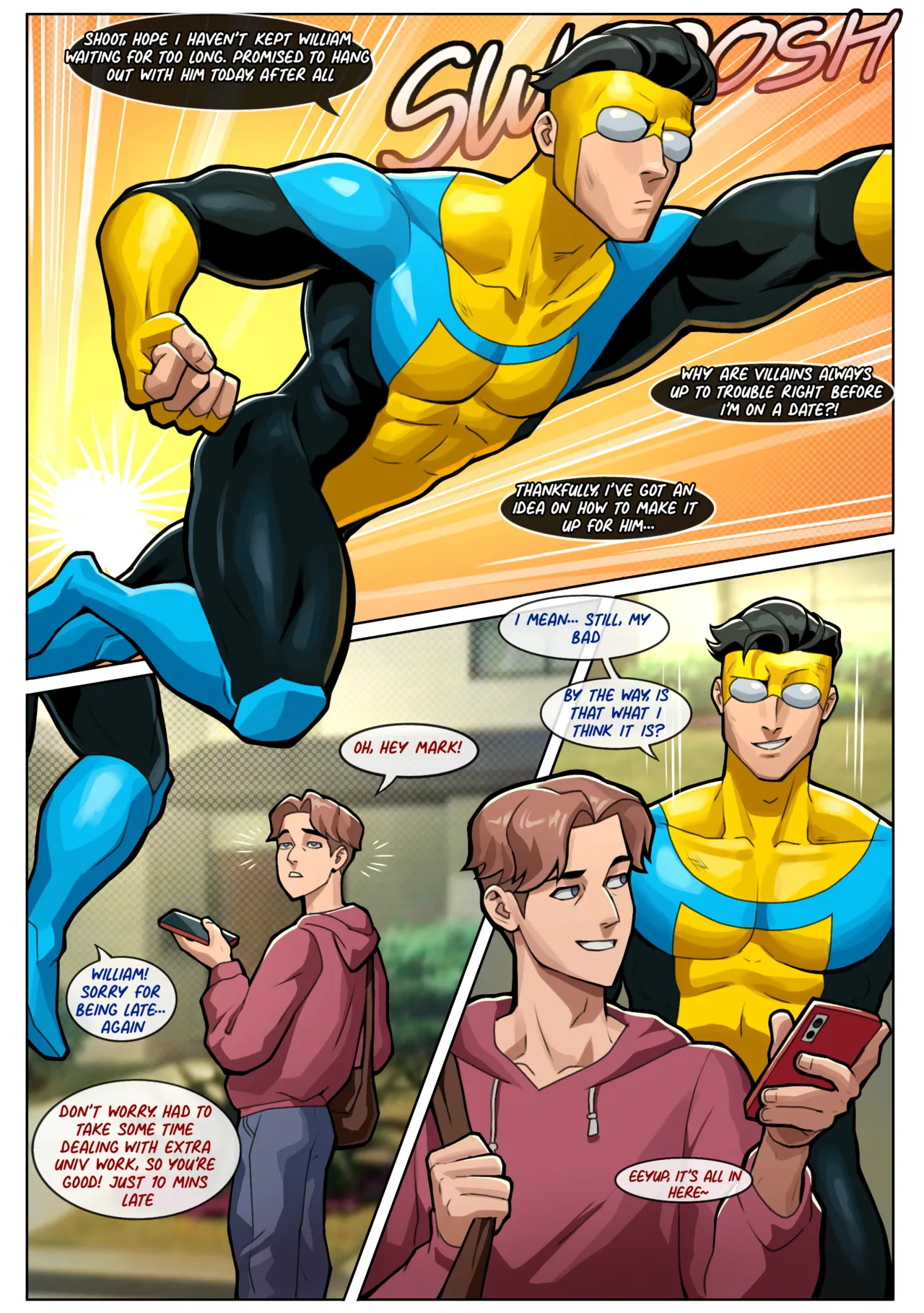 MARK X WILLIAM : Don't Get Caught porn comic picture 3