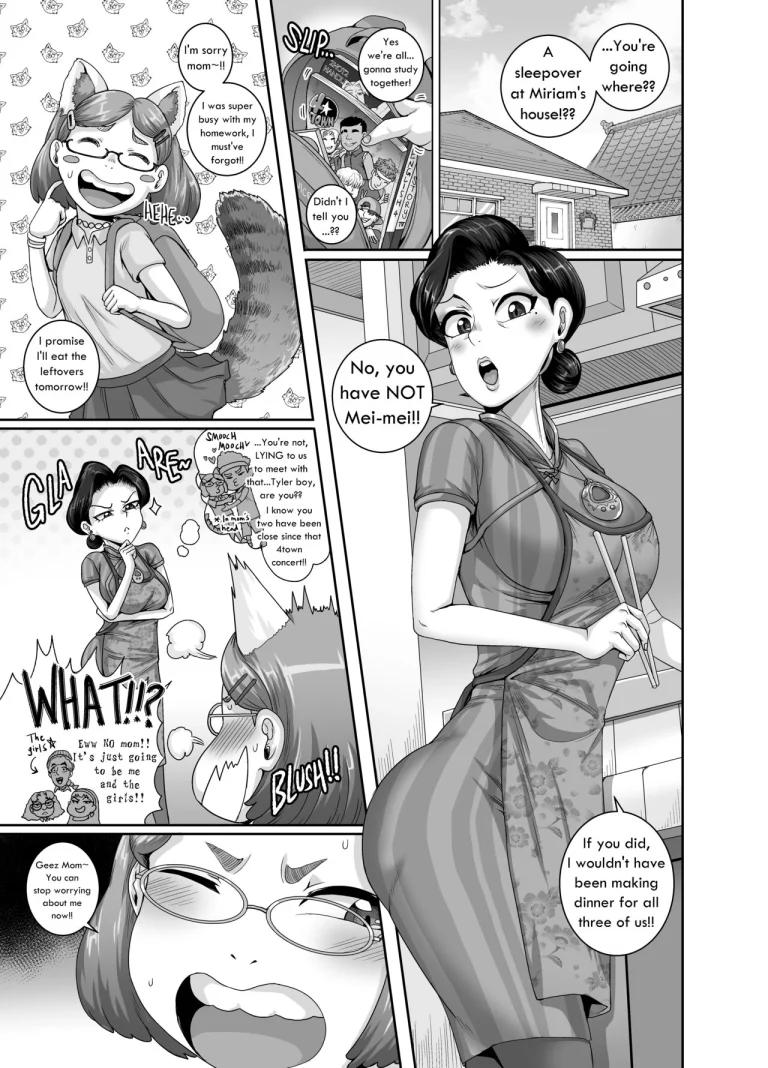 Mating with Red | Tsuma wa Tokidoki Ecchi Panda porn comic picture 2