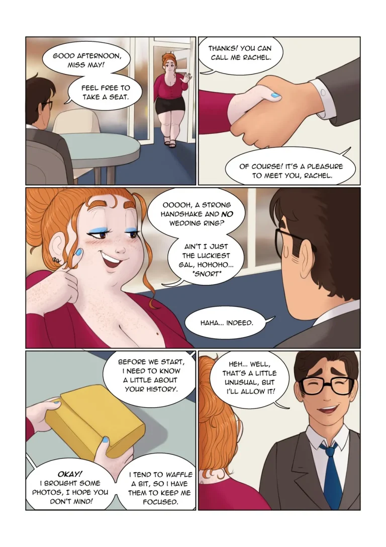 Meeting Miss May porn comic picture 3