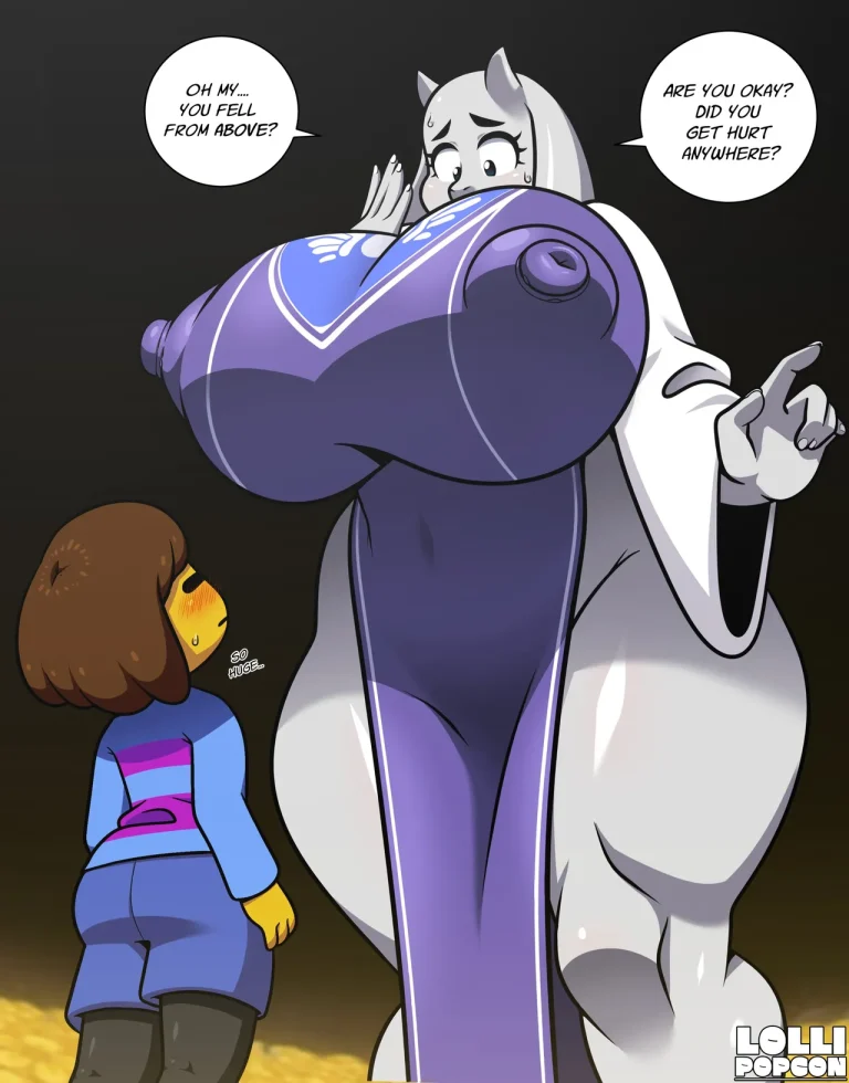Meeting Toriel porn comic picture 2
