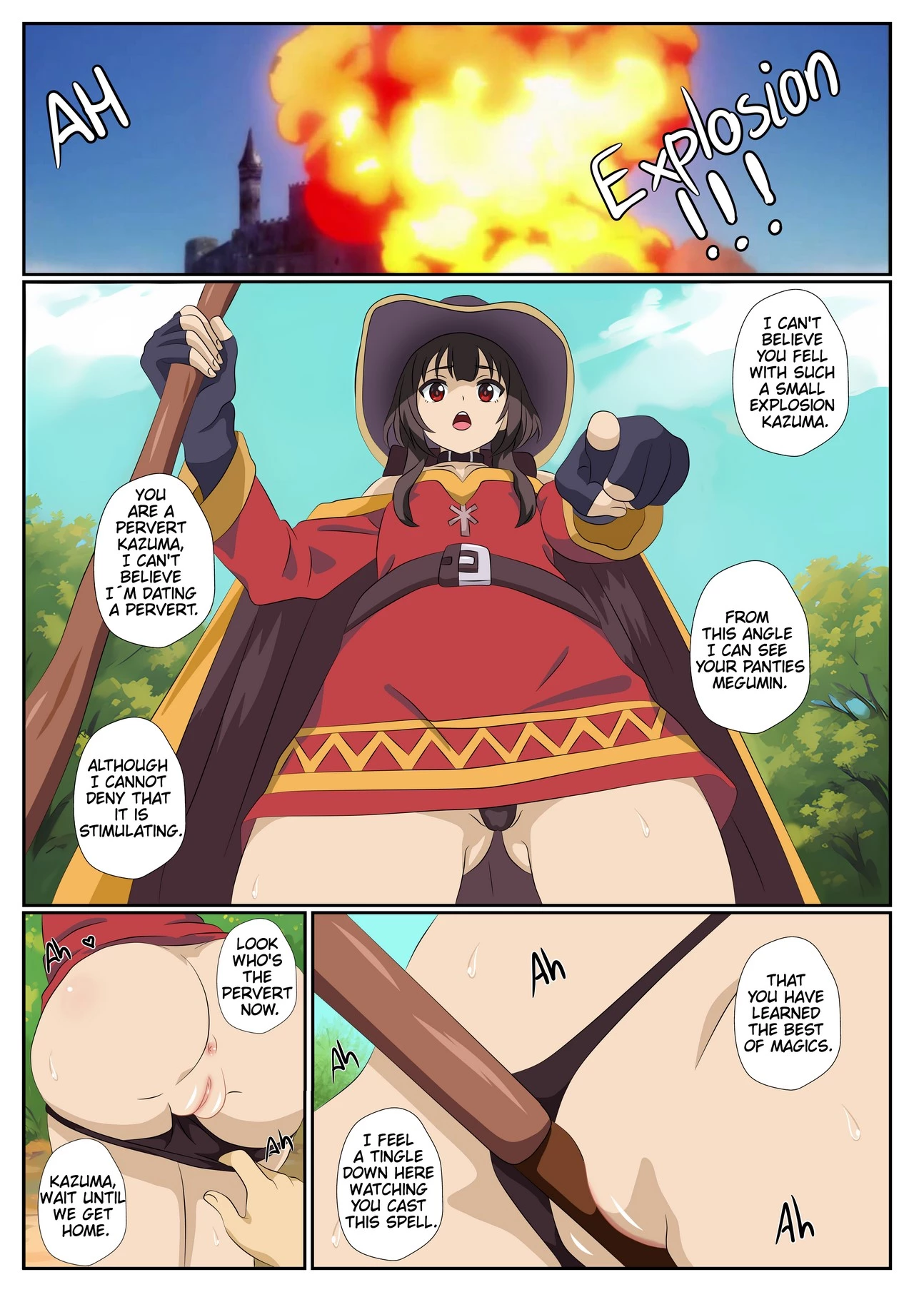 Megumin X Kazuma porn comic picture 2