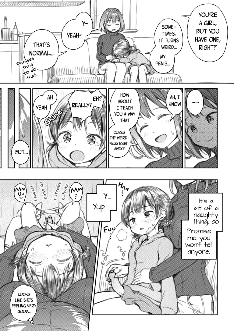 Meikko to Okki suru Futanari Ochinchin | My Niece and Her Hard Futanari Penis porn comic picture 3