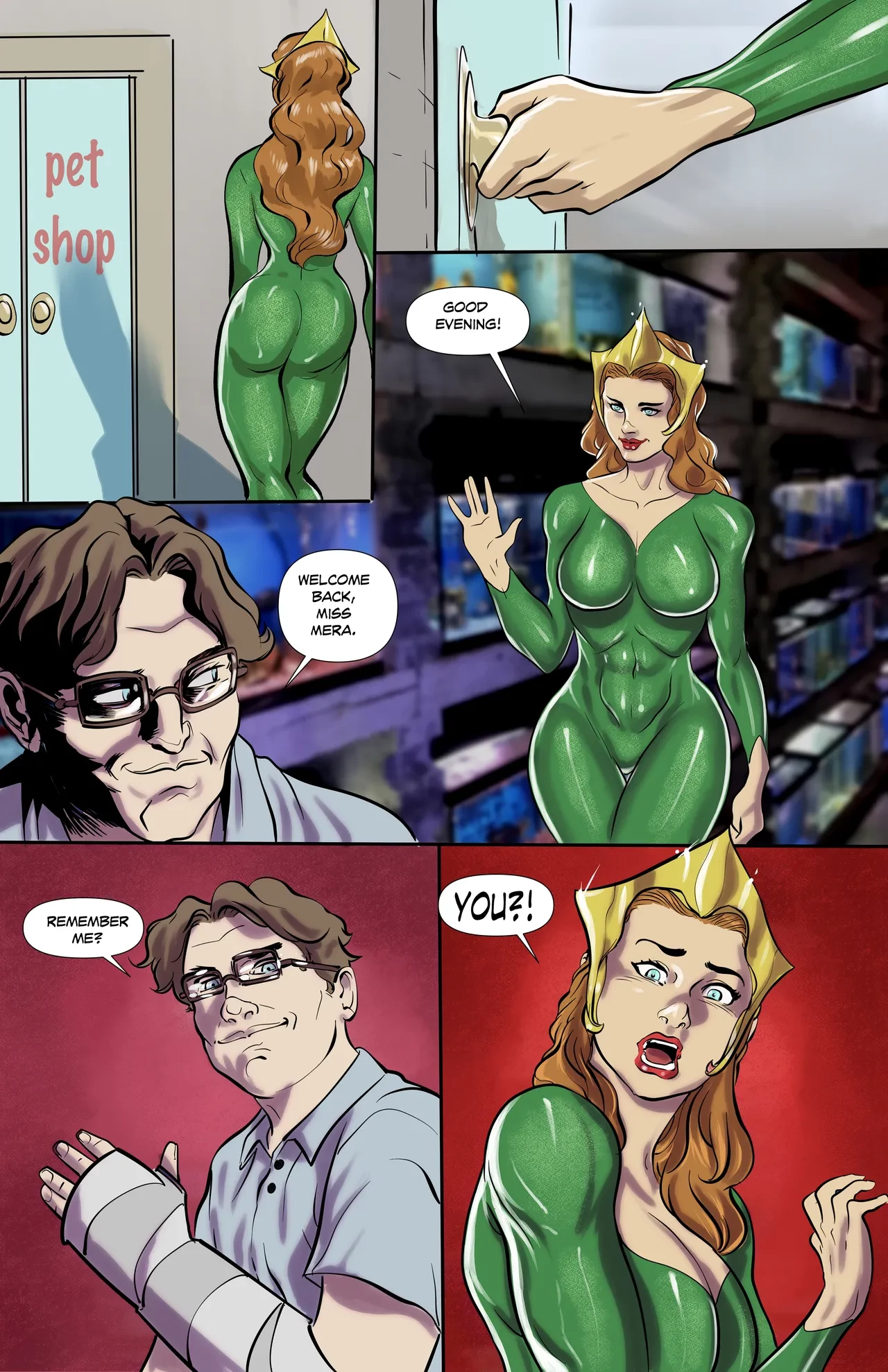 Mera Broken porn comic picture 2