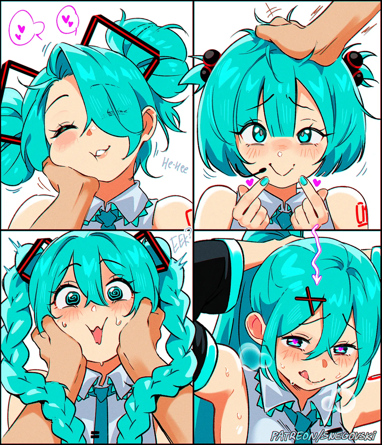 Miku's hairstyles porn comic picture 1
