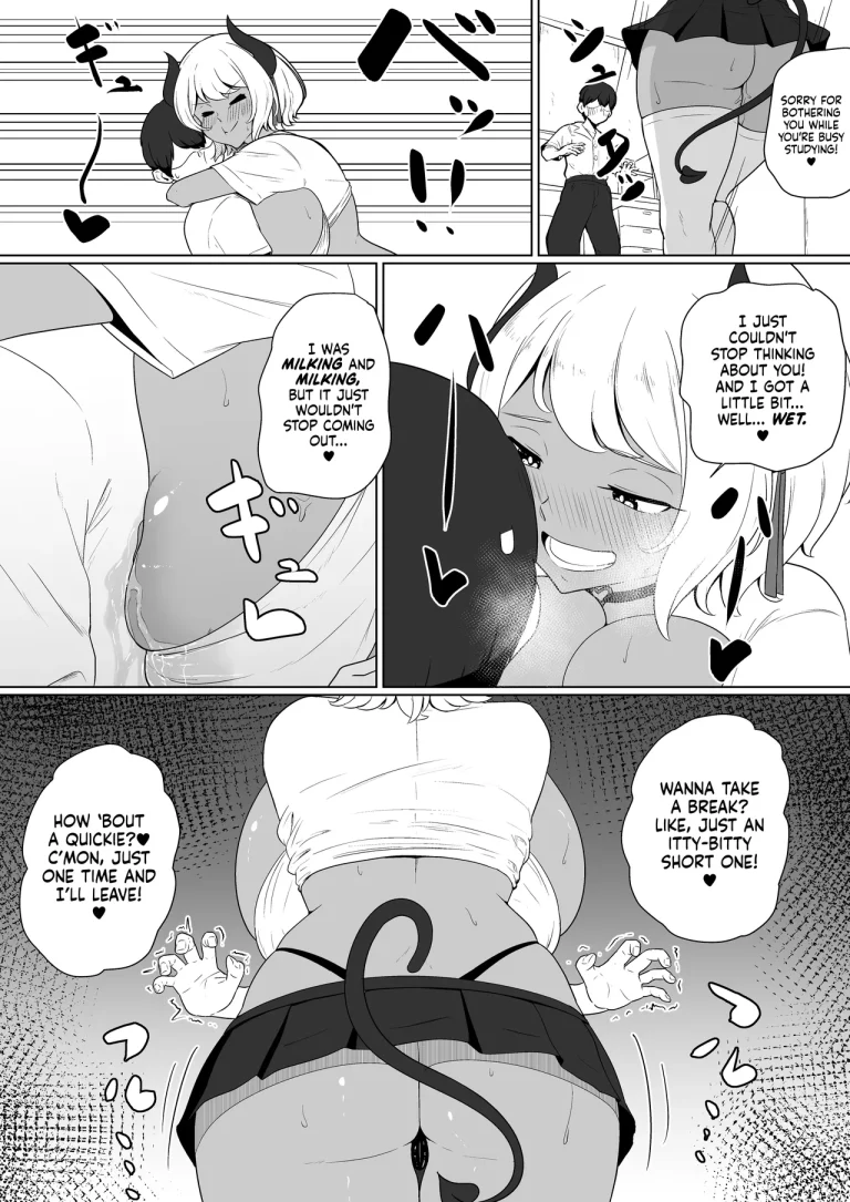 Milking My Succubus Childhood Friend?! - Begging To Be Wrung Out After School! | inma na Osananajimi no Sakunyuu Jijou "Houkago Onedari Chichishibori Hen" porn comic picture 11