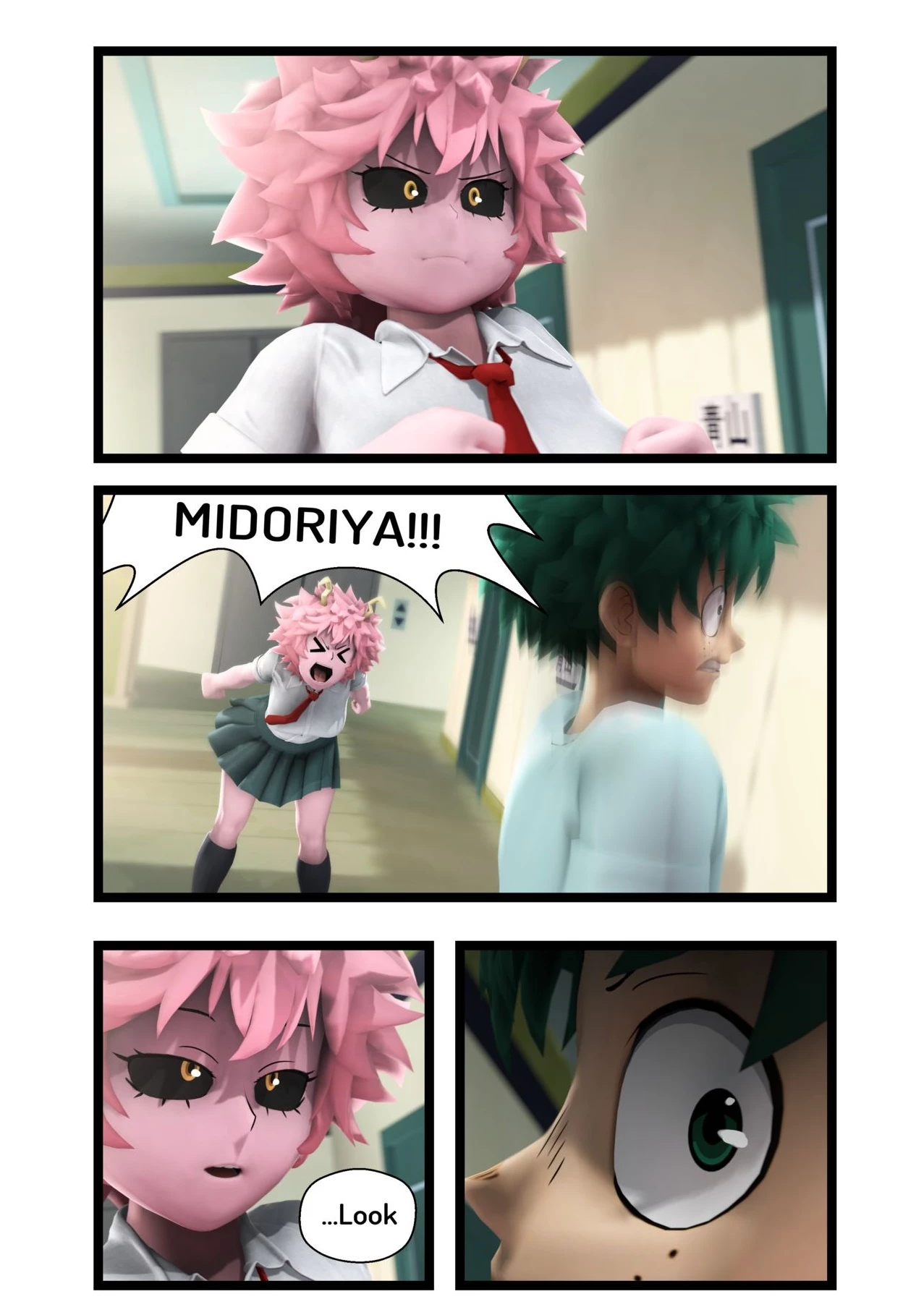 Mina x Midorya (Futa) porn comic picture 1