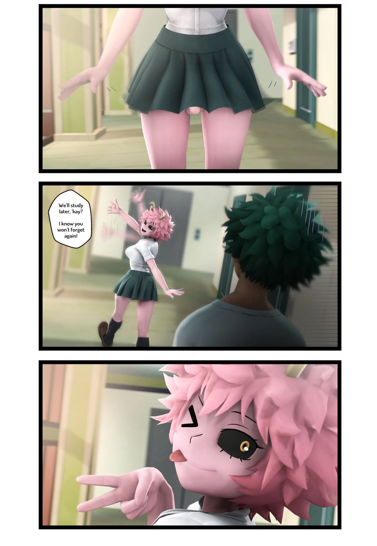 Mina x Midorya (Futa) porn comic picture 3