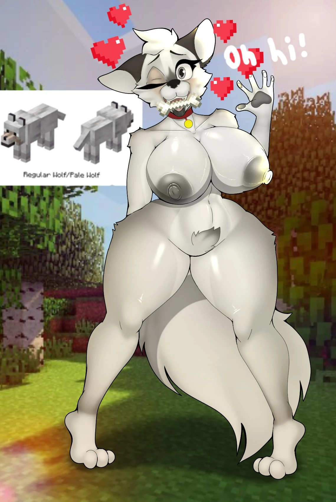 Minecraft Wolves porn comic picture 38