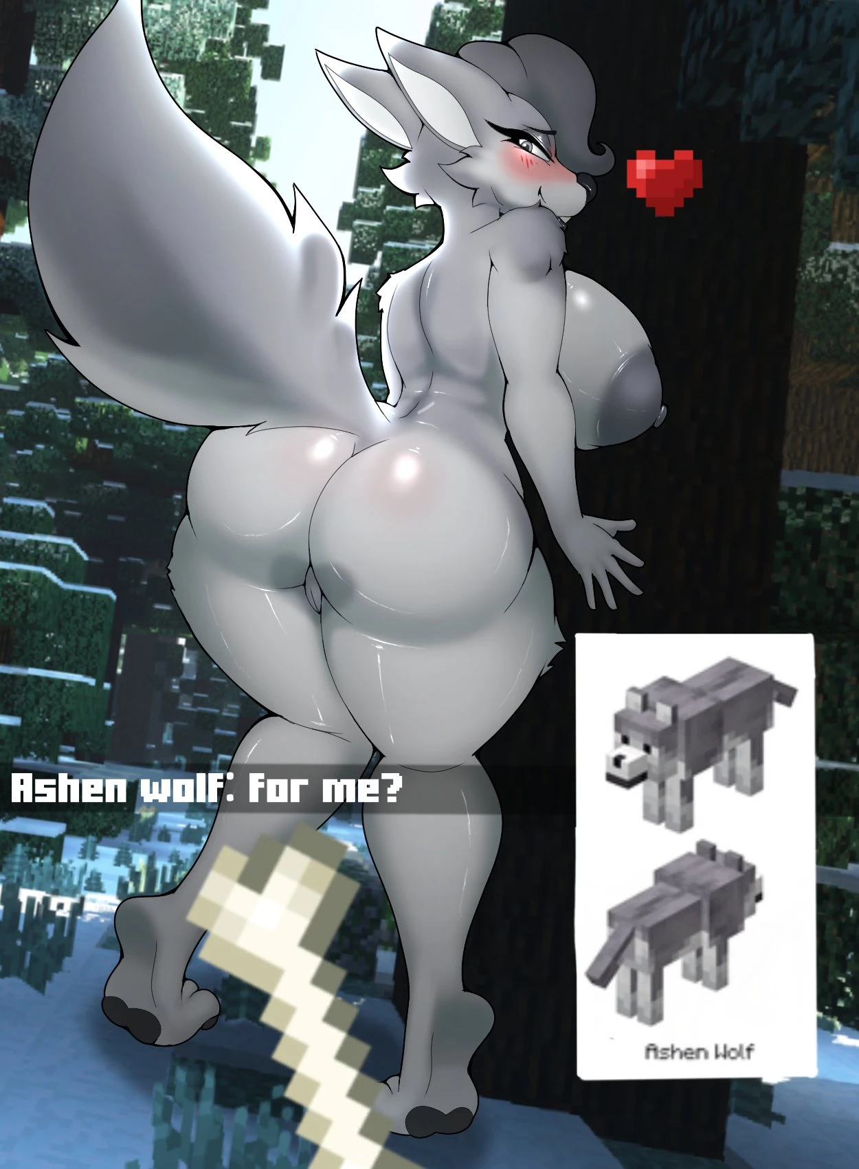 Minecraft Wolves porn comic picture 6