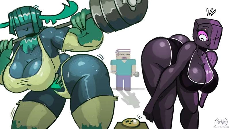 Minecraft Workout porn comic picture 2