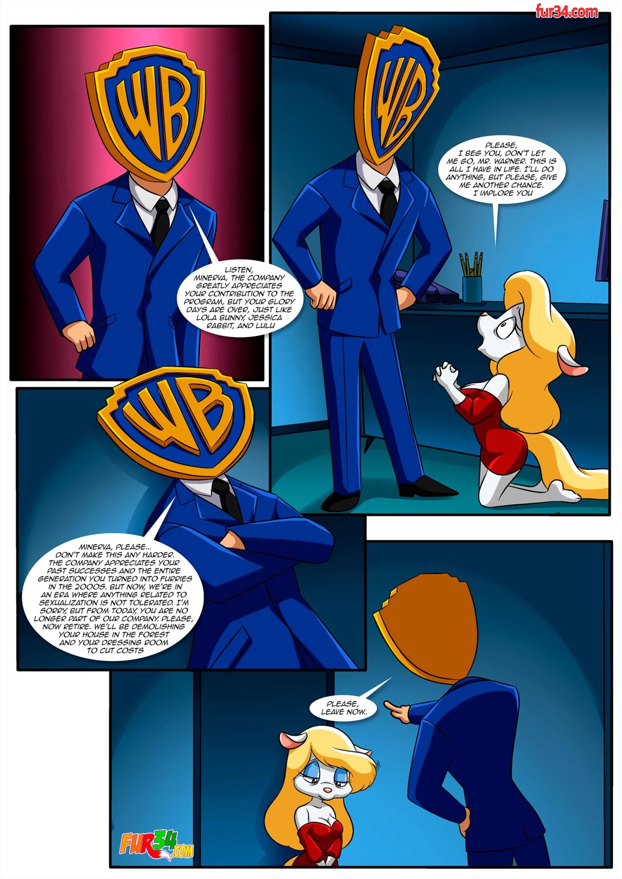 Minerva Mink: Out of Service! porn comic picture 3