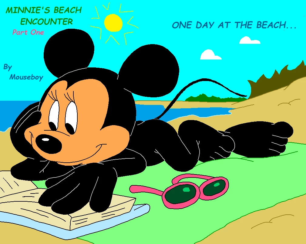 Minnie's Beach Encounter. porn comic picture 1