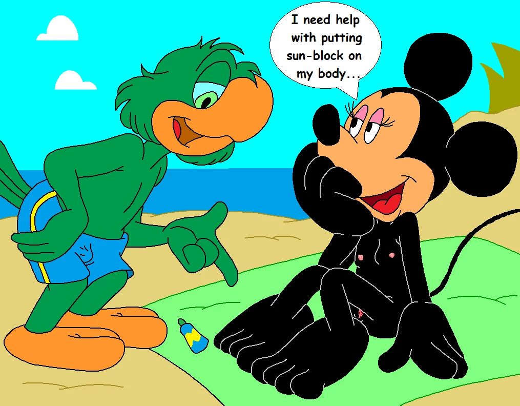 Minnie's Beach Encounter. porn comic picture 12
