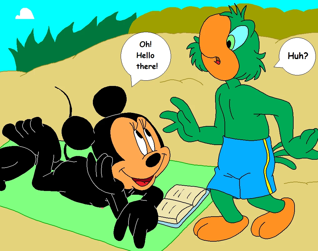 Minnie's Beach Encounter. porn comic picture 3