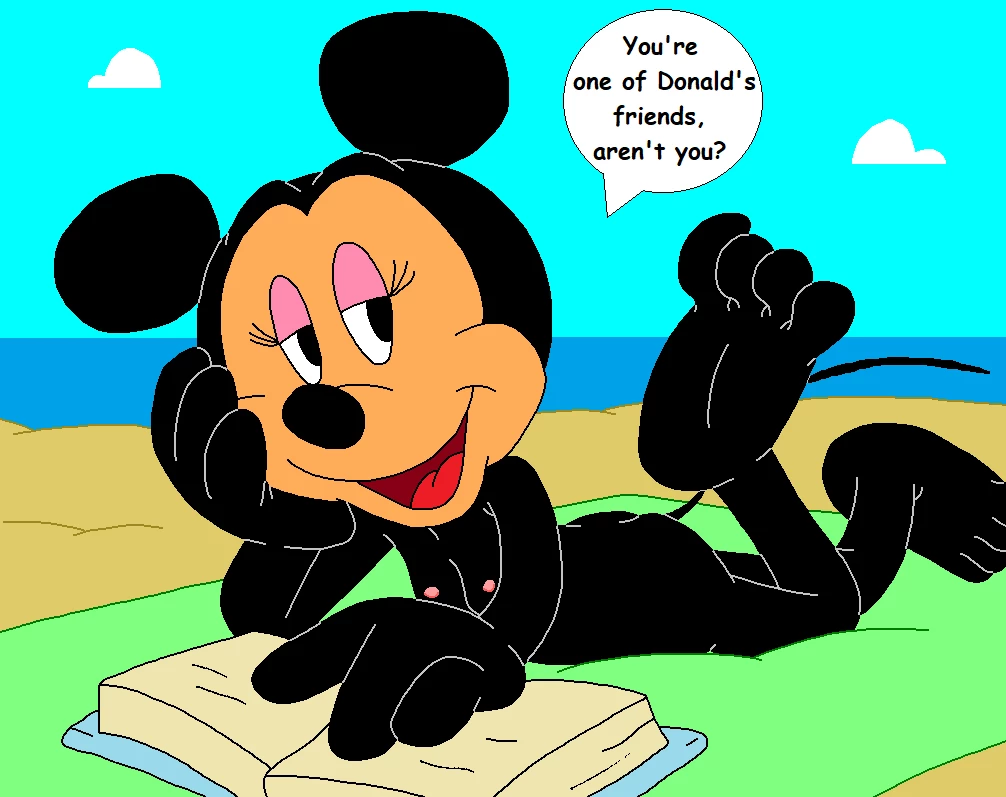 Minnie's Beach Encounter. porn comic picture 4