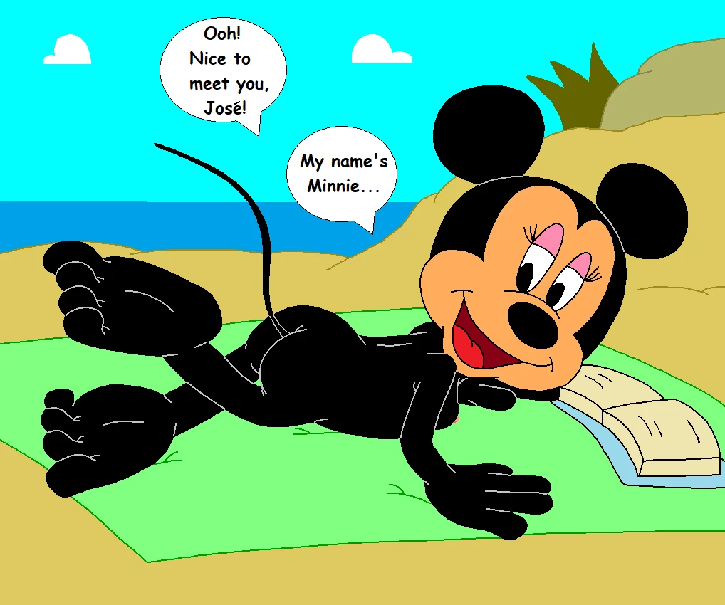 Minnie's Beach Encounter. porn comic picture 6