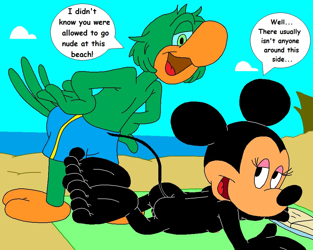 Minnie's Beach Encounter. porn comic picture 7