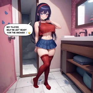 Mita shower show and mishaps porn comic picture 1