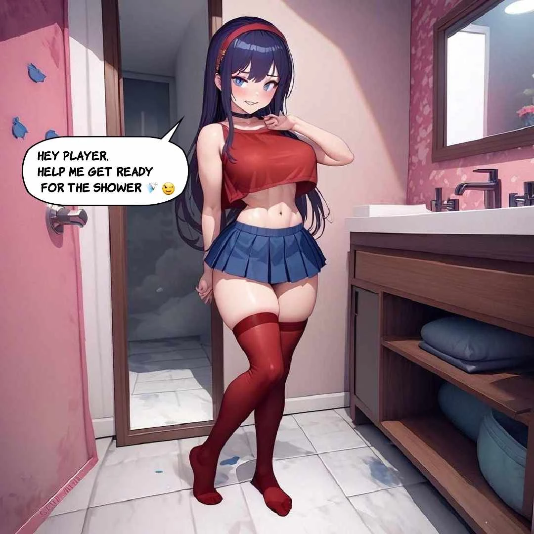 Mita shower show and mishaps porn comic picture 1
