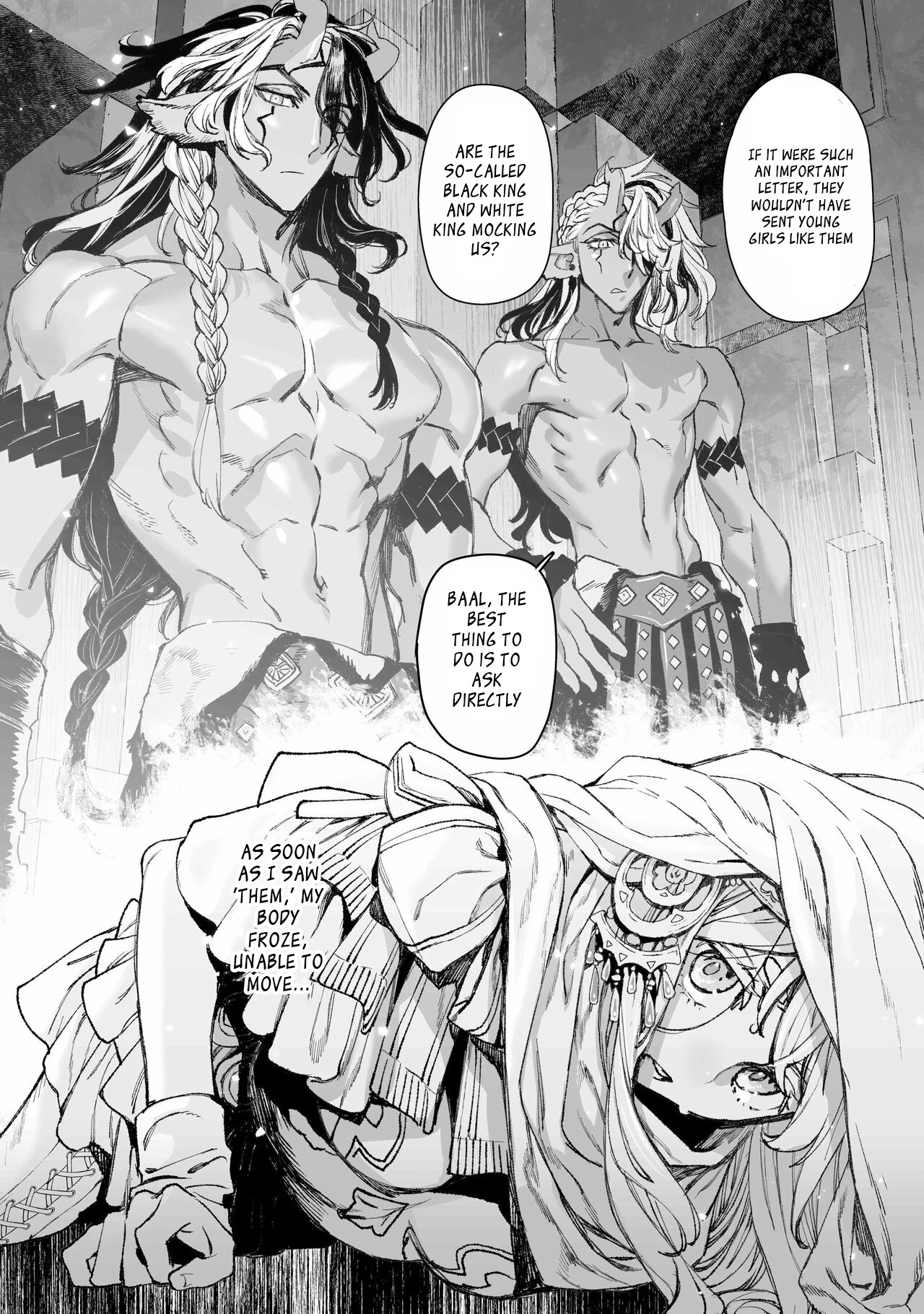 Moloch's Victims ~ An Unexpected Marriage Between a Pure-Breeding Lesbian and a Giant God Clan in an Unforgivable Error porn comic picture 9