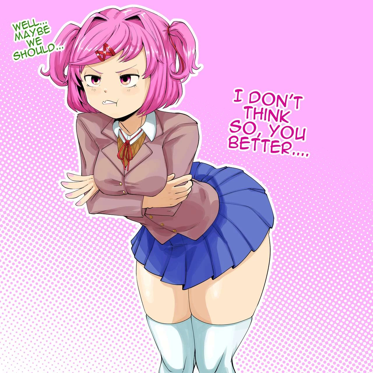 Monika & Natsuki porn comic picture 1