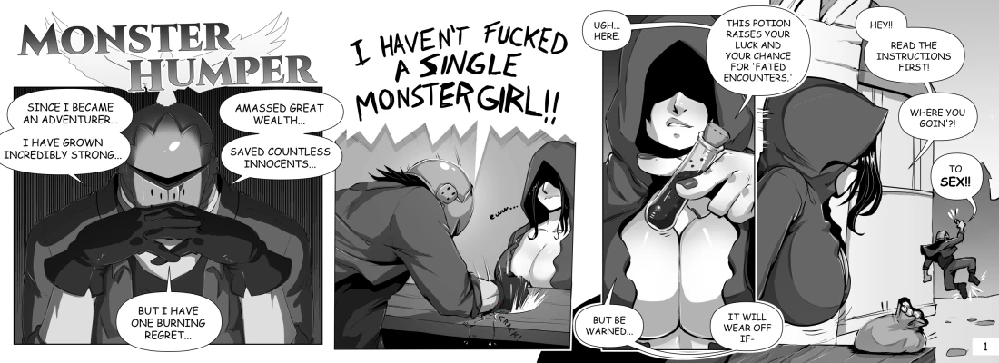 Monster Humper 1-2 porn comic picture 1