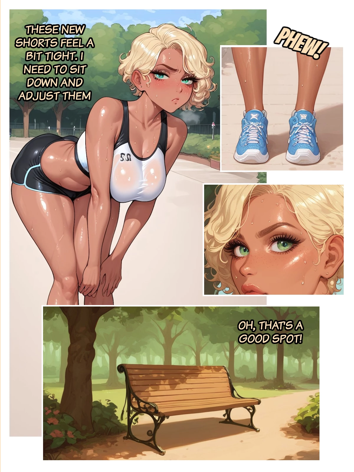 Morning run ended with blackmail sex porn comic picture 3