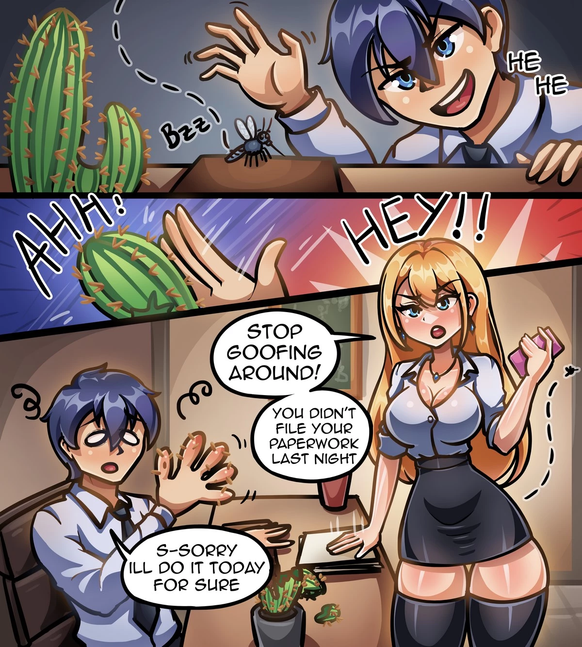 Mosquito porn comic picture 1