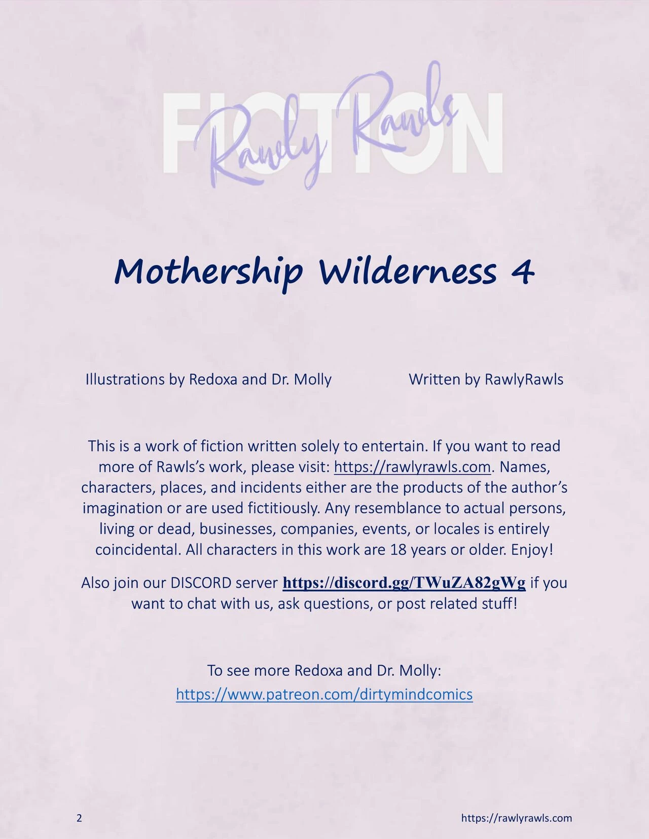 Mothership Wilderness 4: Rawly Rawls Fiction porn comic picture 2