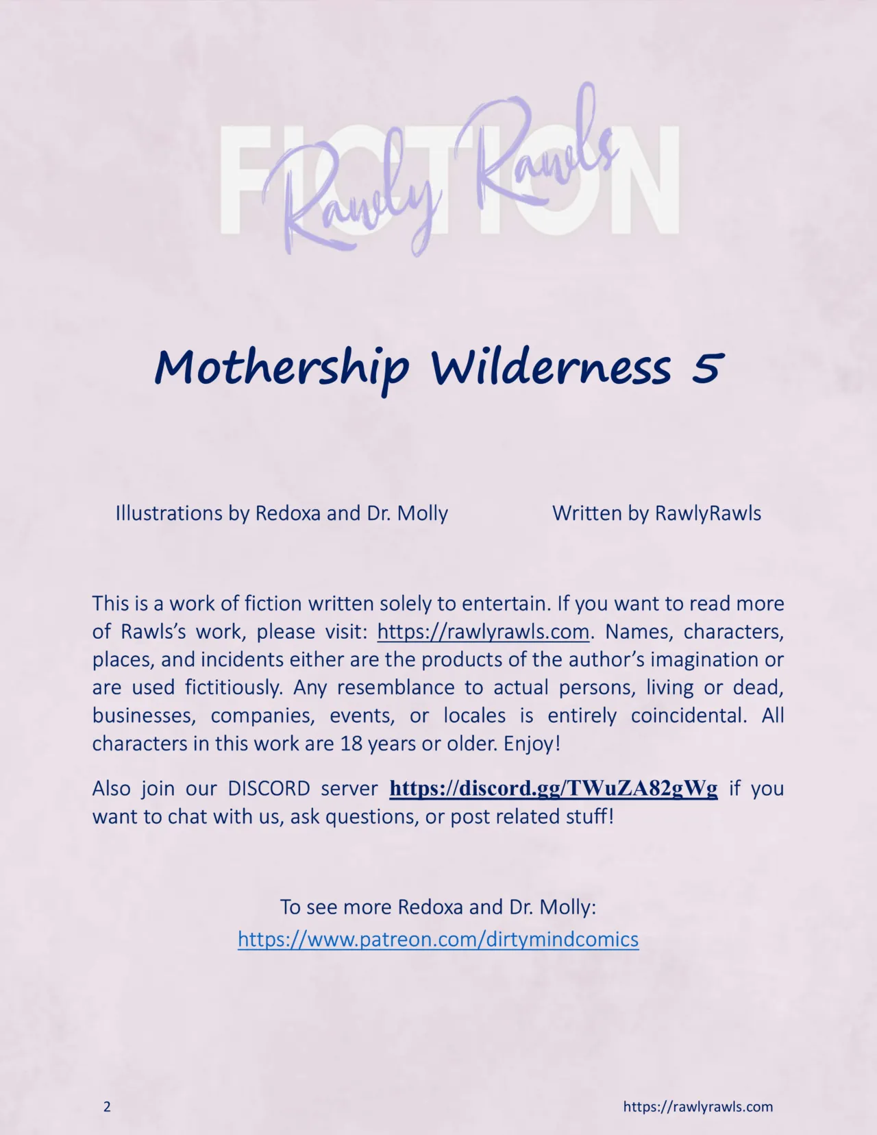 Mothership Wilderness 5: Rawly Rawls Fiction porn comic picture 2
