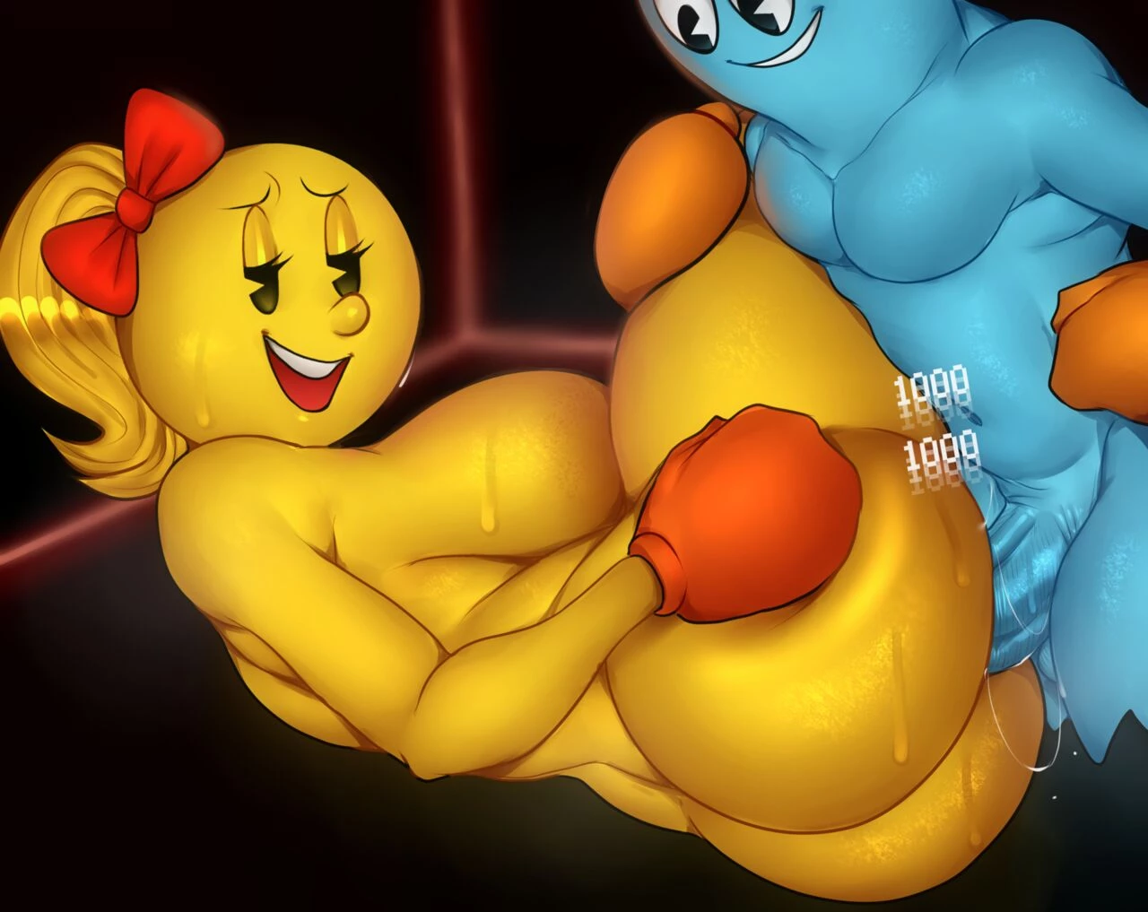 Mrs.Pacman porn comic picture 4