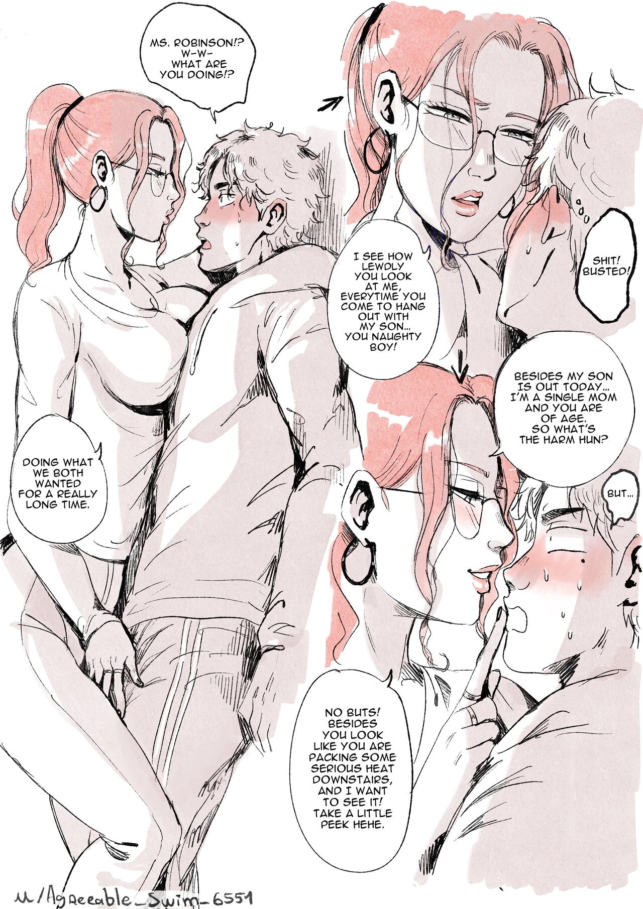 Ms. Robinson: Dom MILF porn comic picture 1