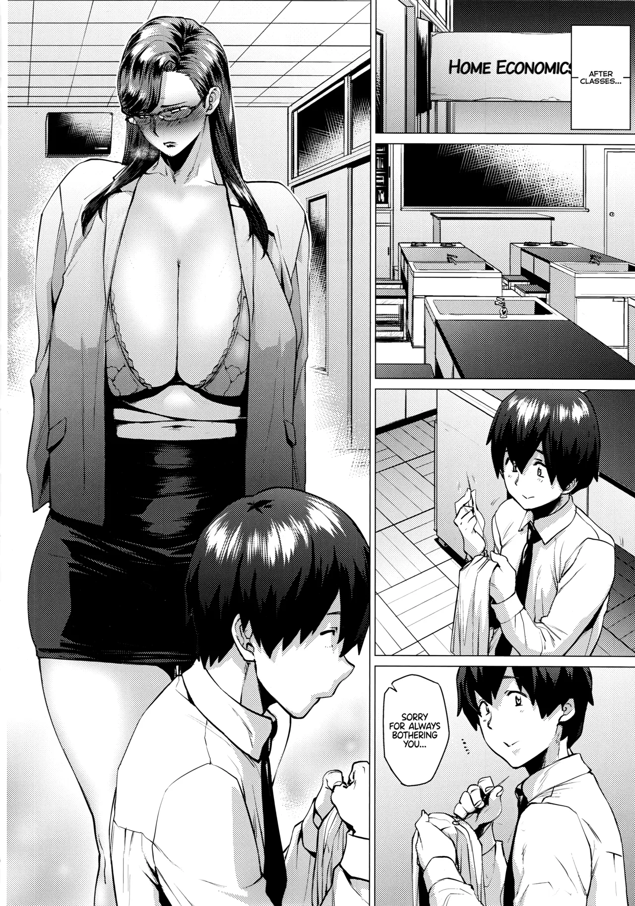 Ms. Tobashi Loses Her Buttons Again | Tobashi Sensei wa Kyou mo Button o Tobasu porn comic picture 5