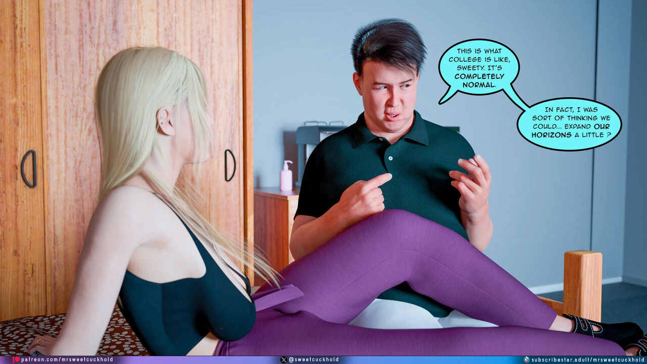 Much bigger than my boyfriend- COLLEGE DAYS porn comic picture 104