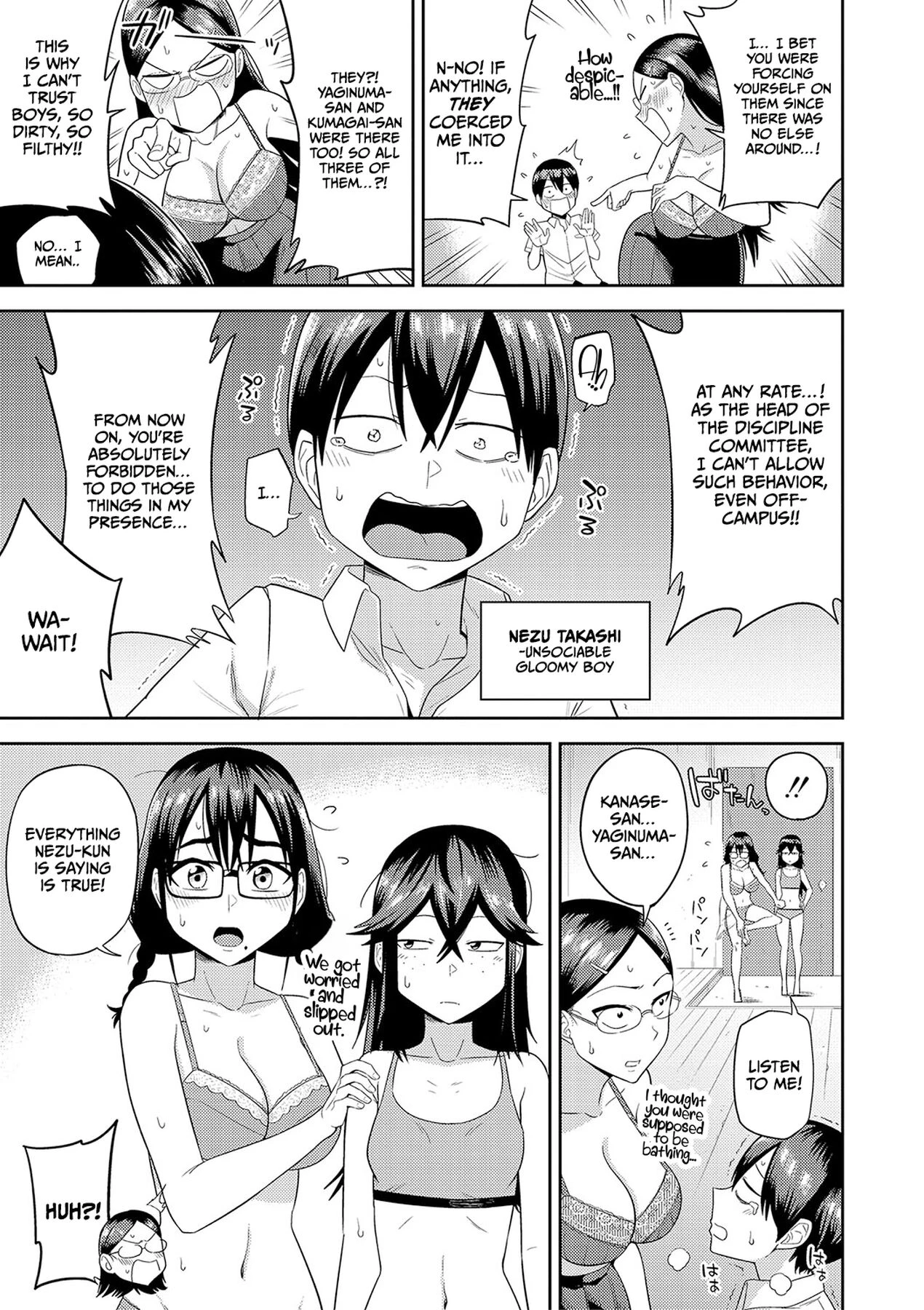 Mujintou de, SEX ni Kyoumi Shinshin na Dosukebe Inkya Joshi-tachi to Harem Life porn comic picture 43
