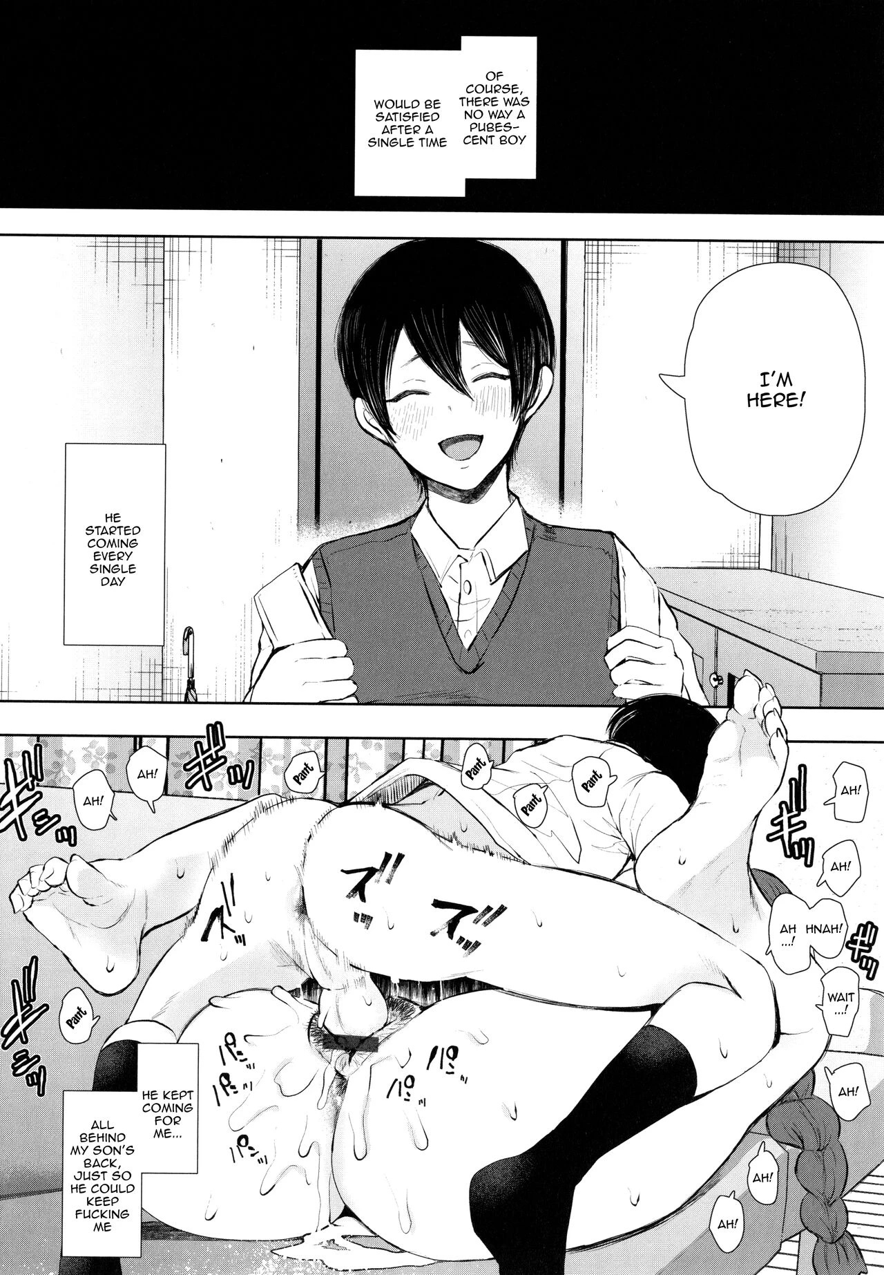 Mukashi no Uwaki Aite no ko ga Jitsu wa Watashi no Musuko no Doukyuusei de porn comic picture 32