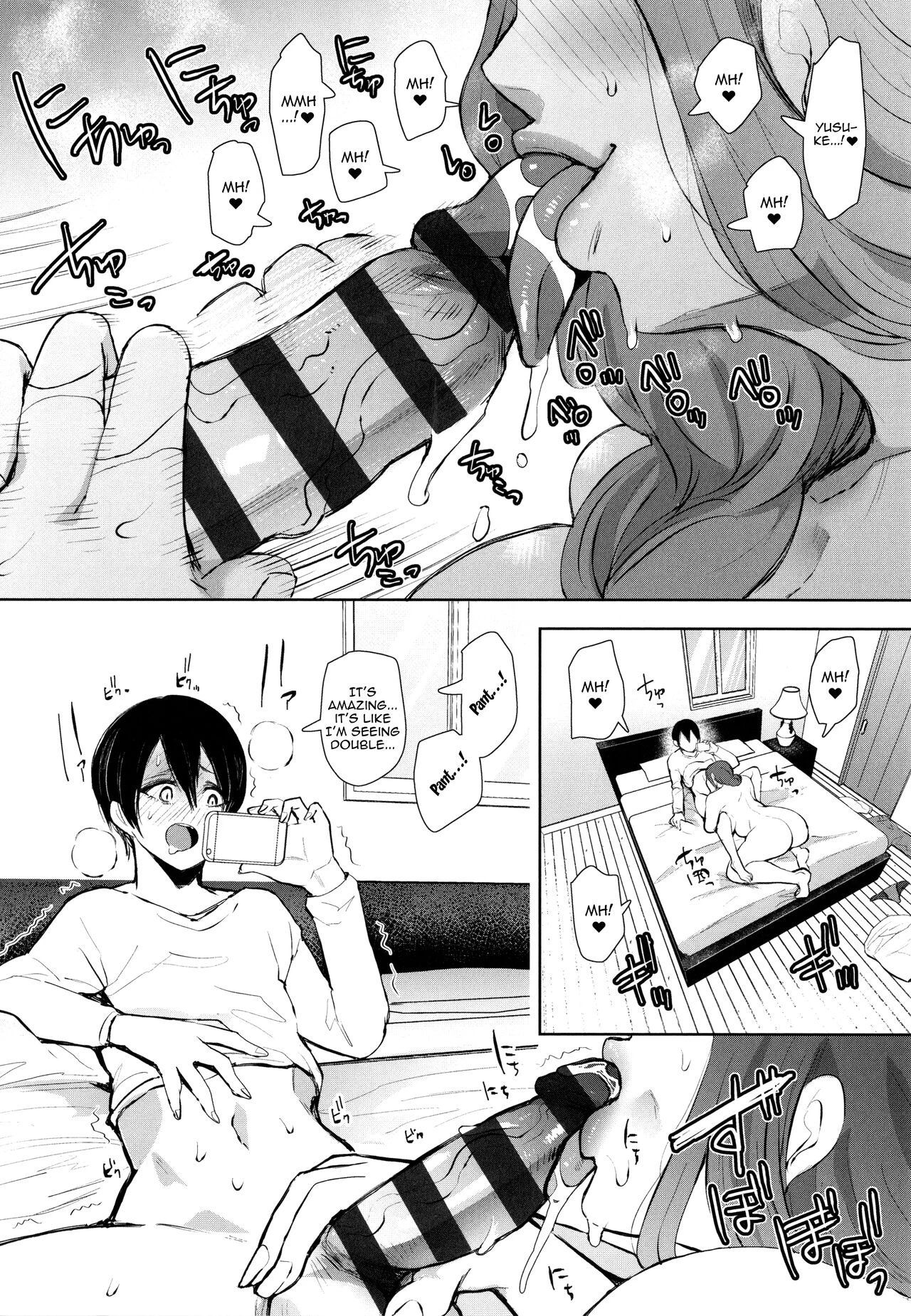 Mukashi no Uwaki Aite no ko ga Jitsu wa Watashi no Musuko no Doukyuusei de porn comic picture 54