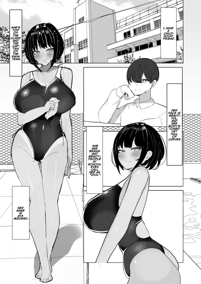 My Boyish Longtime Friend Who Is The Swimming Club Captain Is Addicted To My Dick | Suieibu Shushou no Boyish Osananajimi wa Boku no Chinpo ni Dohamari Chuu porn comic picture 2