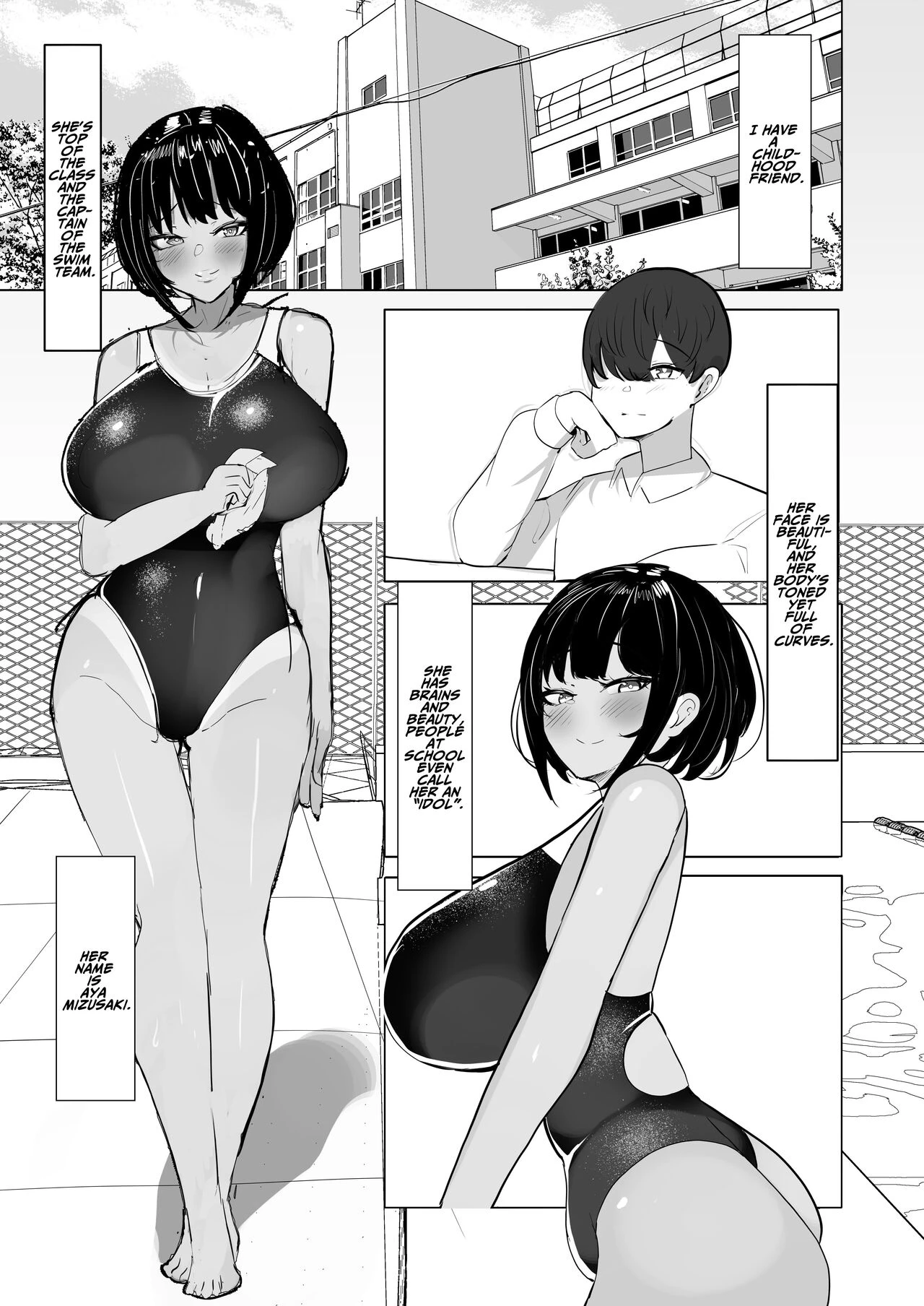 My Boyish Longtime Friend Who Is The Swimming Club Captain Is Addicted To My Dick | Suieibu Shushou no Boyish Osananajimi wa Boku no Chinpo ni Dohamari Chuu porn comic picture 2