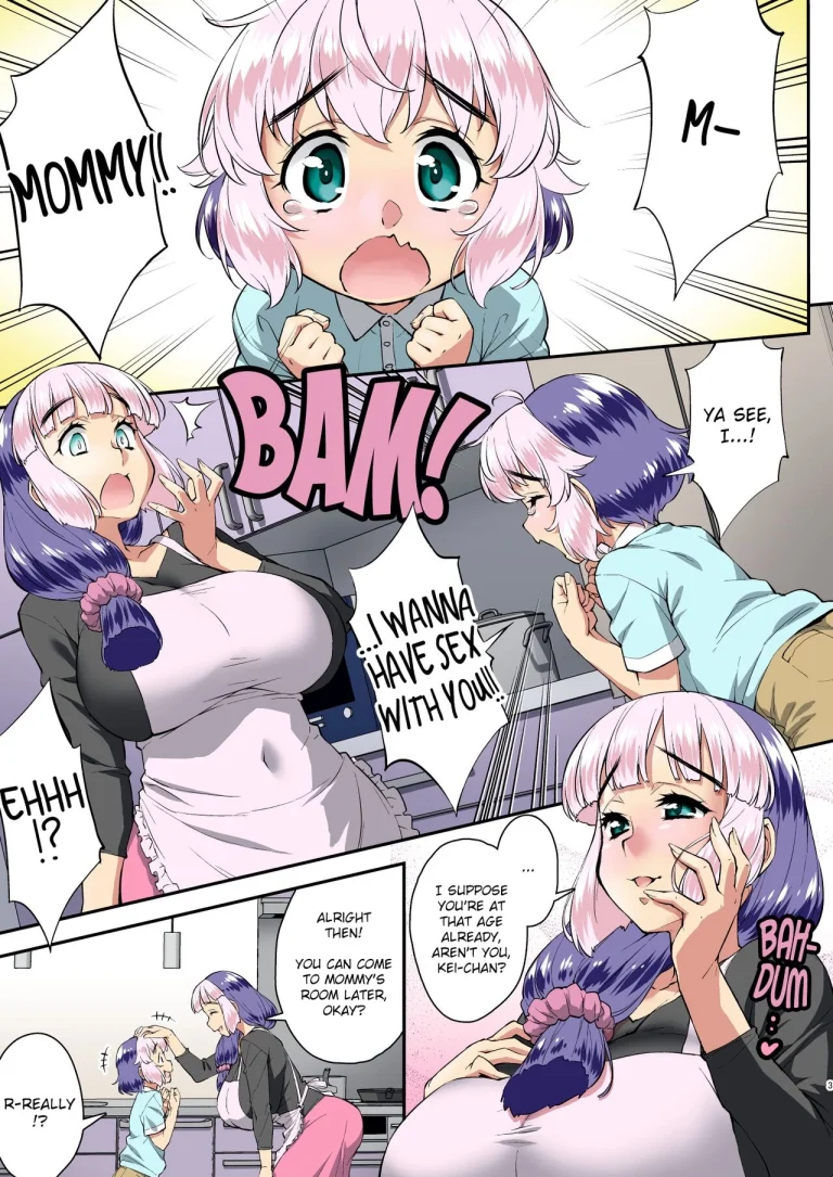 My Doting Futanari Mommy Popped My Cherry | Boku to Futanari Mama no Amaama Fudeoro-sex porn comic picture 2