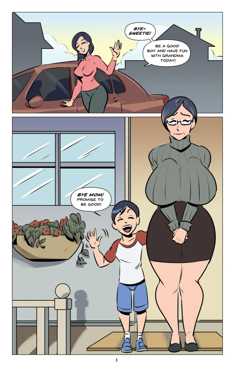 My Granny? The Former Sexy Star?! porn comic picture 2