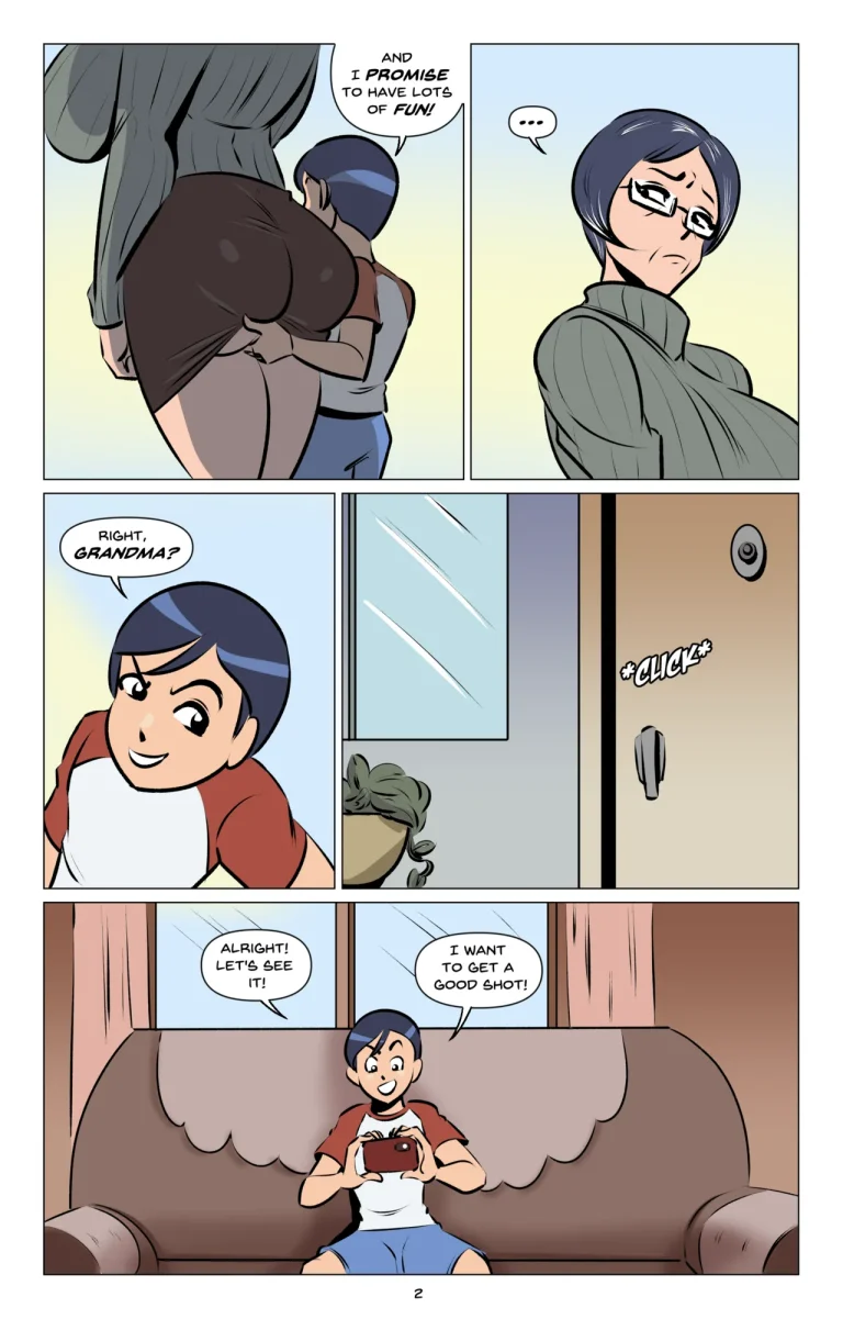 My Granny? The Former Sexy Star?! porn comic picture 3