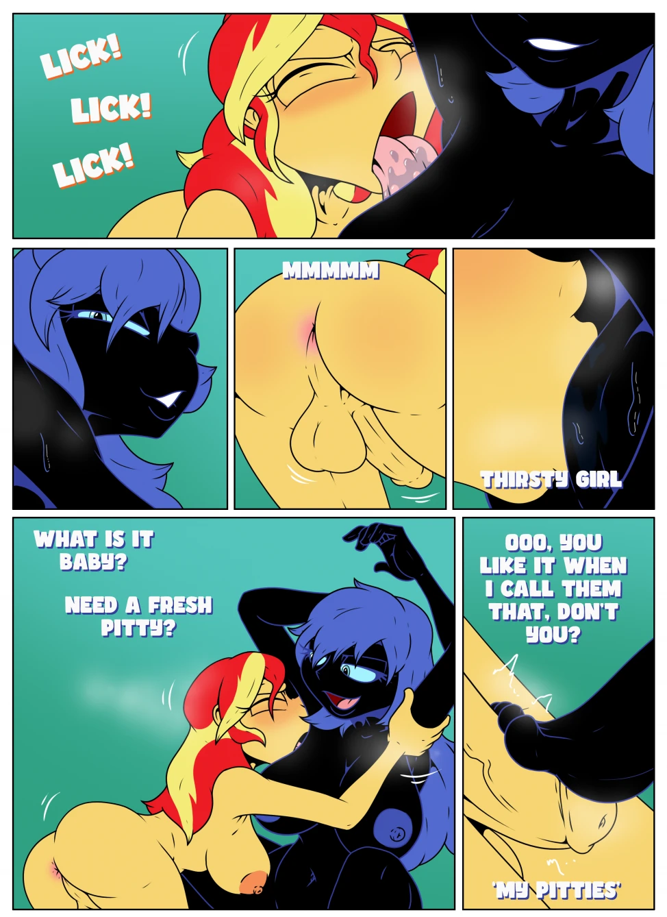 My Lesbo Pits porn comic picture 1
