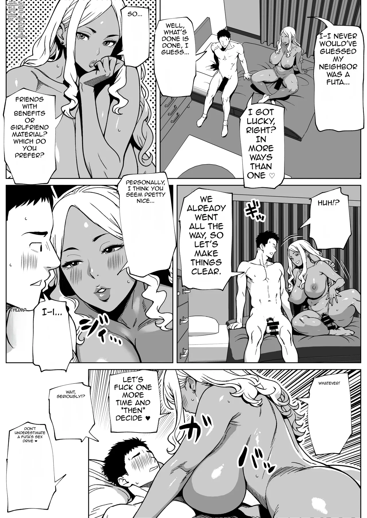 My Neighbor is a Futa Gyaru Gal! porn comic picture 37