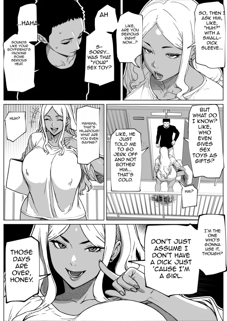 My Neighbor is a Futa Gyaru Gal! porn comic picture 4