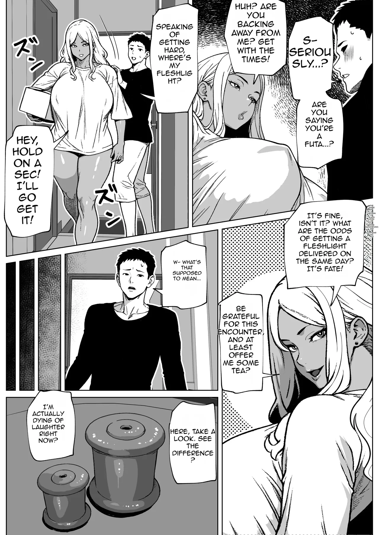 My Neighbor is a Futa Gyaru Gal! porn comic picture 5